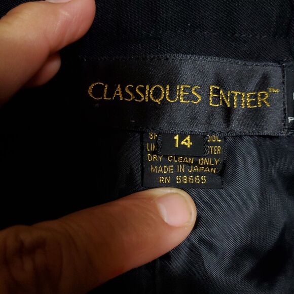 classiques entier Black Pants Size 14 - Picture 6 of 9